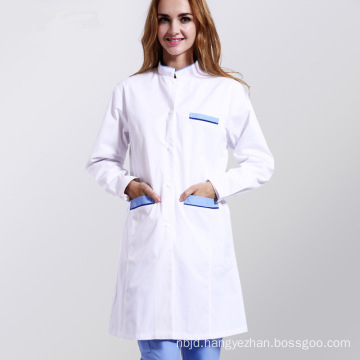White Medical Lab Coat Clothing Plus Size Long Nurse Doctors Uniform